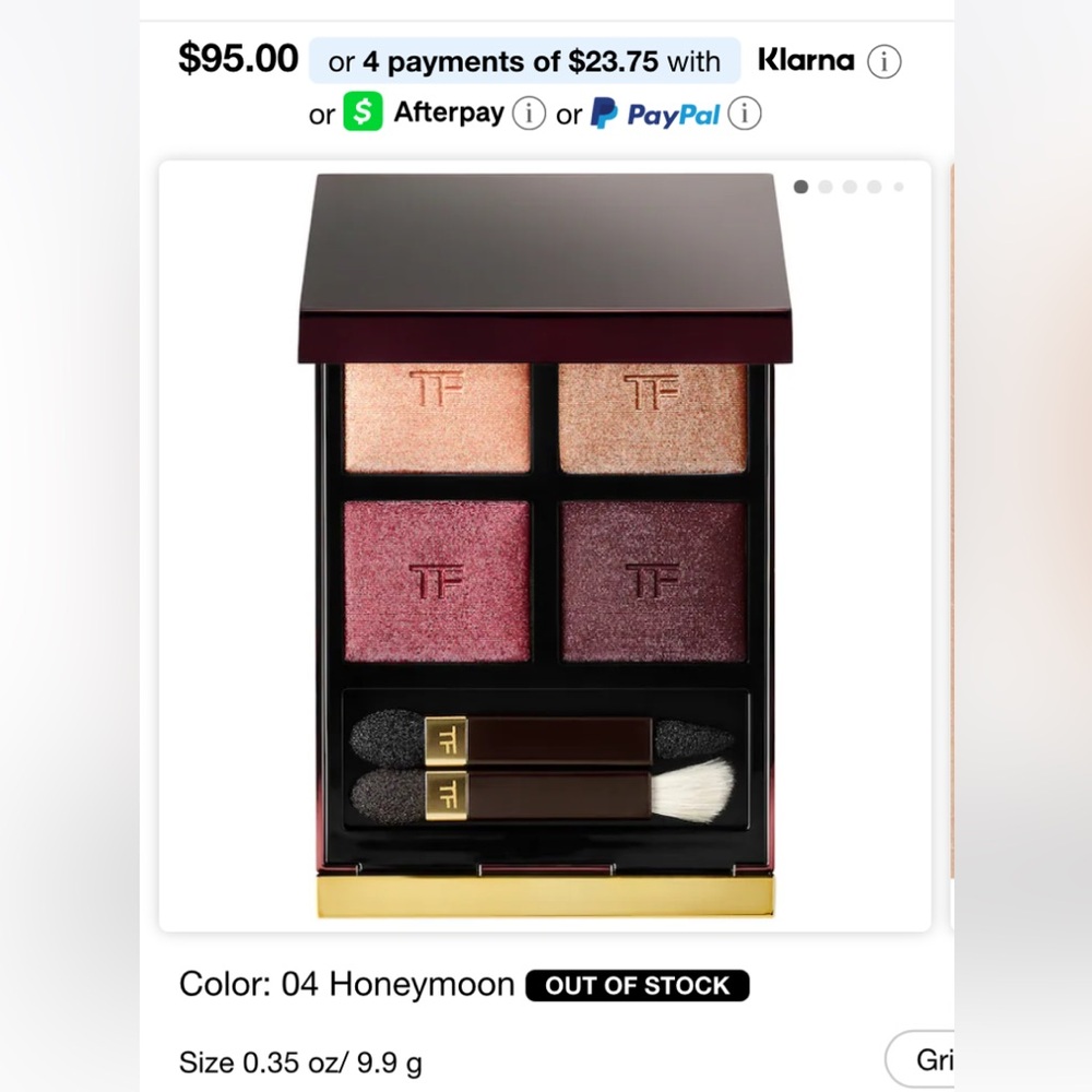 Tom Ford Honeymoon Eyeshadow Quad